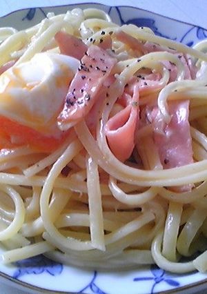 ハムとたまねぎで簡単クリームパスタ-レシピのメイン写真