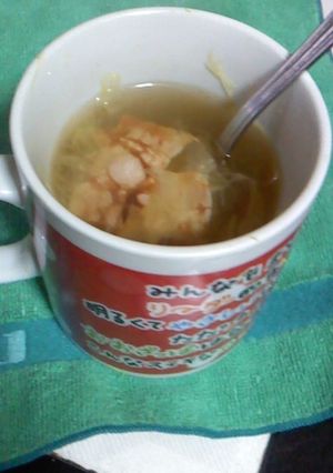 マグカップで☆千切りキャベツのスープ∀-レシピのメイン写真