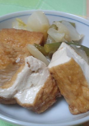 厚揚げと白菜の煮物-レシピのメイン写真