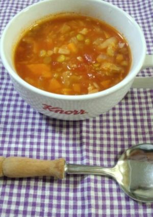 具沢山の適当ミネストローネ:D-レシピのメイン写真