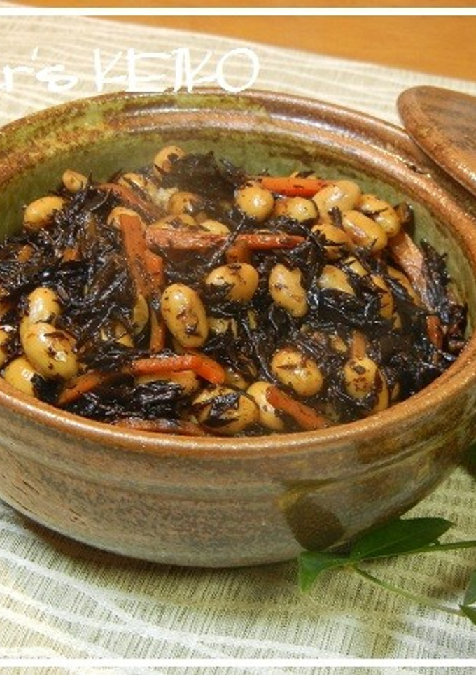 【農家のレシピ】大豆とひじきの煮物-レシピのメイン写真