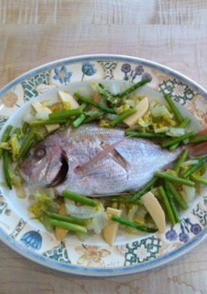 鯛の塩麹蒸-レシピのメイン写真