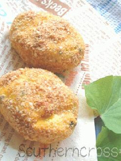 揚げないかぼちゃチーズコロッケ-レシピのメイン写真