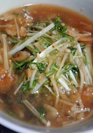 水菜とえのきの煮浸し-レシピのメイン写真
