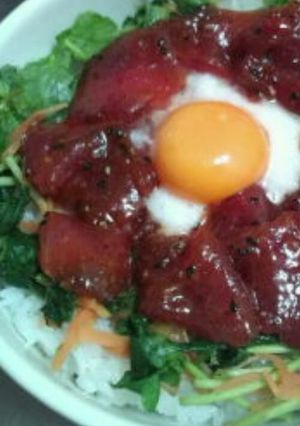 ﾕｯｹ風ﾏｸﾞﾛ丼 :)-レシピのメイン写真