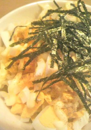 ボリューミー!ゆで卵ご飯ヽ(゜w゜)ノ-レシピのメイン写真