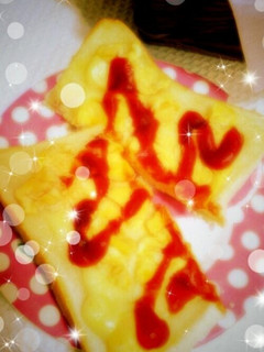 五分で朝ごはん★チーズたまごトースト-レシピのメイン写真