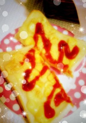 五分で朝ごはん★チーズたまごトースト-レシピのメイン写真