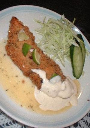 ★サーモンの香草フライ♪レモンバターソース★-レシピのメイン写真