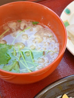 お湯を注ぐだけ!塩麹で即席料亭風お吸い物-レシピのメイン写真