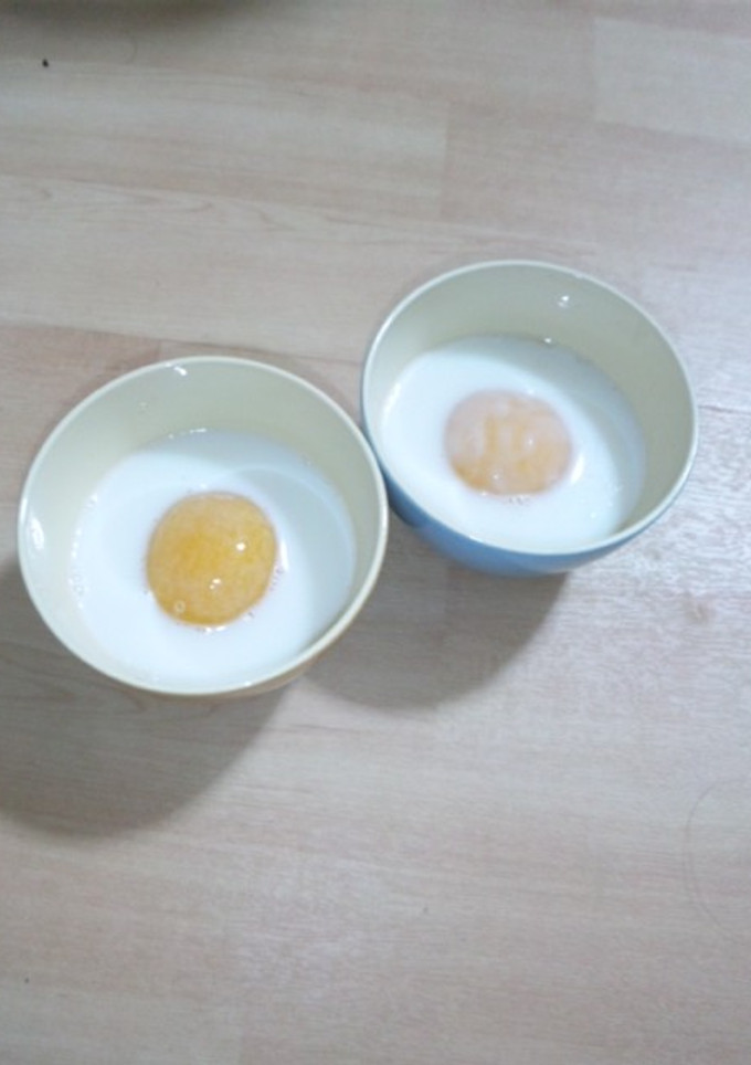 目玉焼き？な寒天ゼリー子どもと一緒に♪-レシピのメイン写真