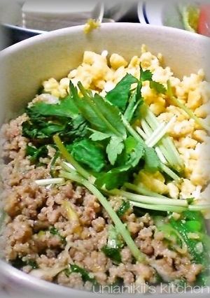 スピード三色そぼろ丼-レシピのメイン写真