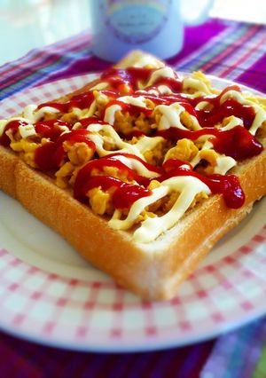 朝ごはんに♥ふんわりたまごトースト-レシピのメイン写真