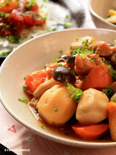 焼肉のたれを使った★こいもと鶏肉の煮物★-レシピのメイン写真