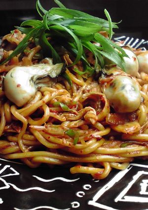 牡蠣入り・豚キムチ焼きそば-レシピのメイン写真