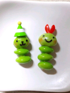 お弁当に☆枝豆あおむしくん-レシピのメイン写真