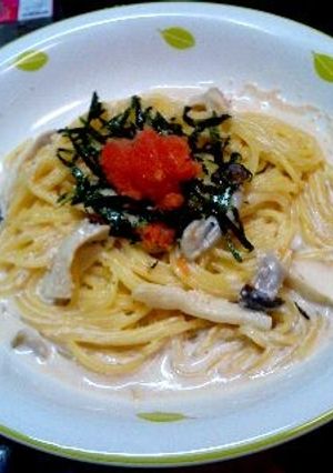 たらこのクリームスープスパゲティ♡-レシピのメイン写真
