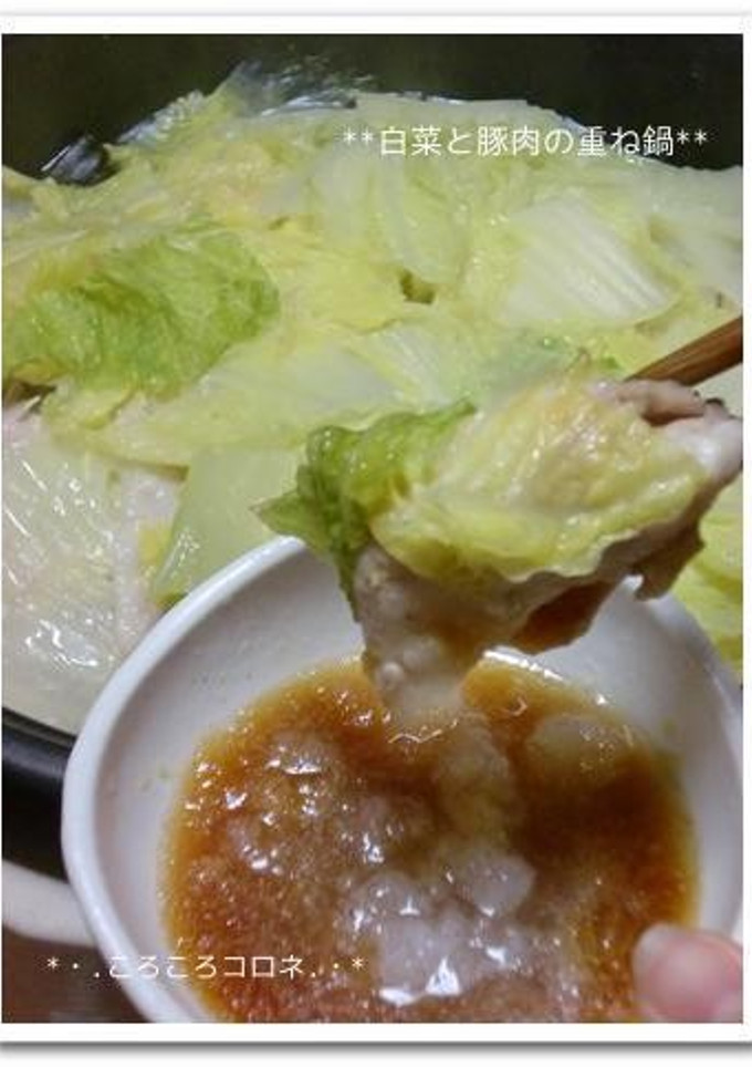 白菜と豚肉の重ね鍋♪-レシピのメイン写真