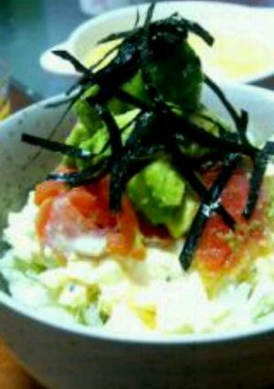タルタルサーモン丼-レシピのメイン写真