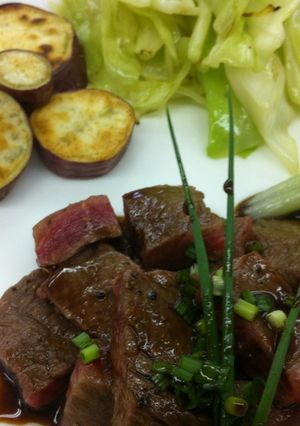 牛肉のステーキ〈やよい会〉-レシピのメイン写真