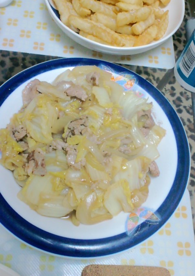 白菜と豚肉のオイスターあんかけ煮込み炒め-レシピのメイン写真
