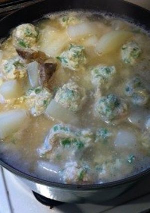 大根と鶏団子の塩麹スープ-レシピのメイン写真