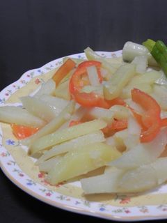 塩麹でじゃがいもとパプリカの炒め物-レシピのメイン写真