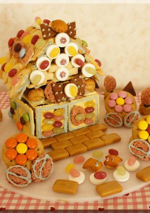 * 春のヘクセンハウス * お菓子の家♪-レシピのメイン写真