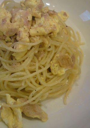 ツナたまパスタ-レシピのメイン写真