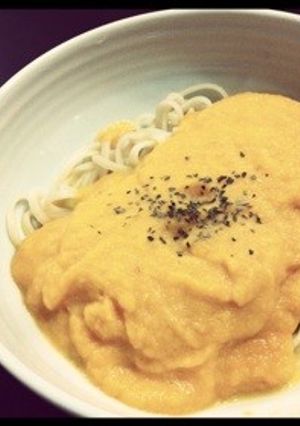 ２色人参のクリームソースと玄米パスタ-レシピのメイン写真