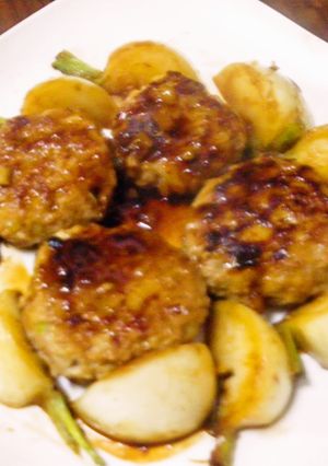 照り焼きレンコンハンバーグ-レシピのメイン写真