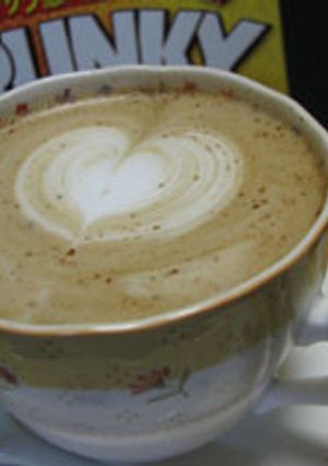 つぶつぶハートのカプチーノ-レシピのメイン写真
