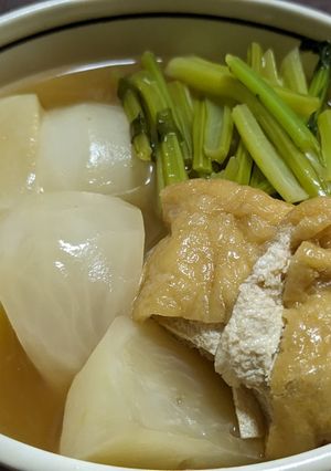 かぶと油揚げのほっこり煮-レシピのメイン写真