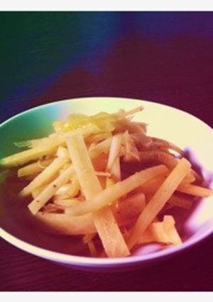 大根の皮のシャキシャキきんぴら-レシピのメイン写真