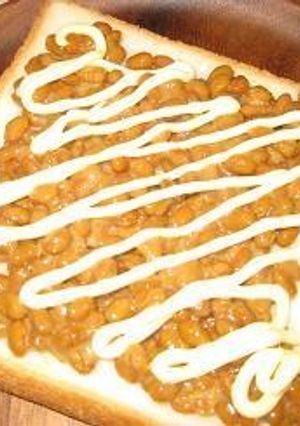 納豆トースト-レシピのメイン写真