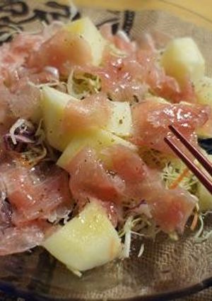 リンゴと生ハムのサラダ-レシピのメイン写真