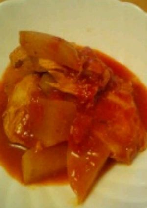 大根&チキンのこってりトマト煮-レシピのメイン写真