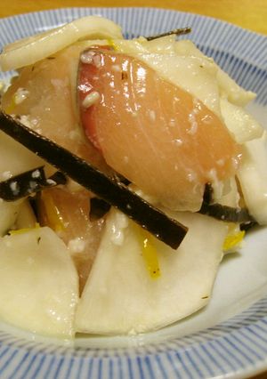 鰤と蕪の塩麹和え-レシピのメイン写真