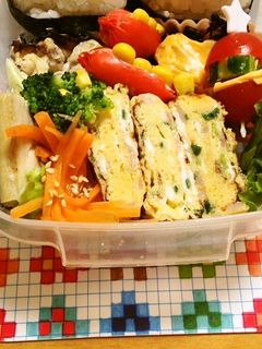 ネギとベーコン塩麹卵焼き-レシピのメイン写真