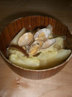 あさりとたっぷりキャベツのみそ汁-レシピのメイン写真