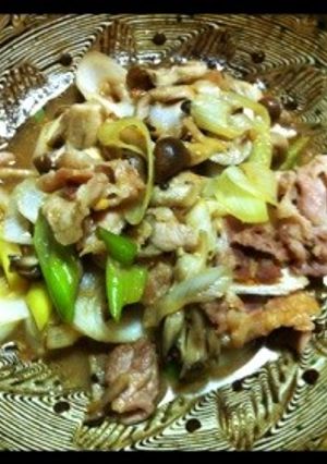 豚肉としめじのニンニク味噌バター炒め-レシピのメイン写真
