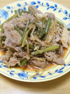 豚こま肉とニンニクの芽ともやしの炒めもの-レシピのメイン写真