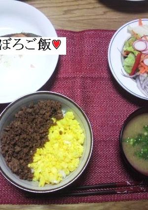 簡単!! 甘～ｯ♥そぼろご飯♥-レシピのメイン写真