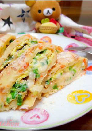 ♥もちもち台湾定番朝飯（蛋餅ダンビン）♥-レシピのメイン写真