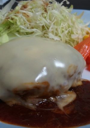 柔らか☆ふっくらチーズハンバーグ-レシピのメイン写真