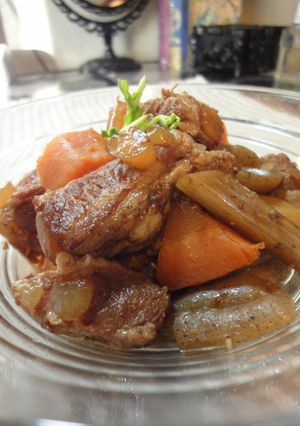 圧力鍋で簡単！豚軟骨＆根菜煮込み-レシピのメイン写真