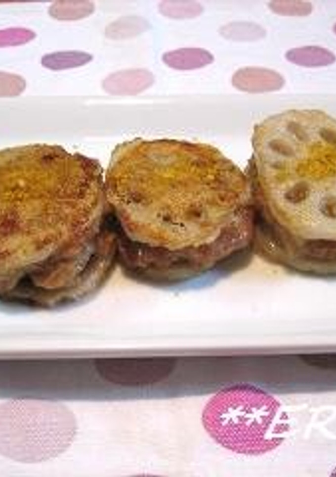 れんこんのはさみ焼き～カレー風味～♪♪-レシピのメイン写真