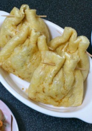 エリンギとキャベツの芯in油揚げ-レシピのメイン写真