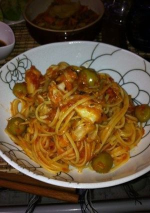 簡単トマトソースを使ったキャベツパスタ-レシピのメイン写真