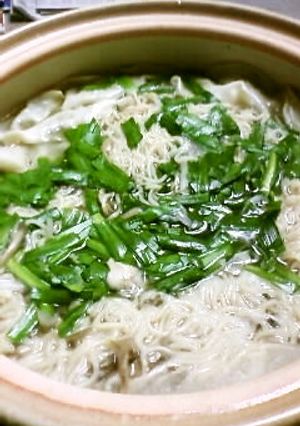 インスタントラーメンの鍋-レシピのメイン写真